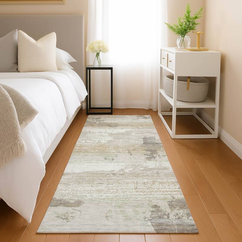 Machine Washable Indoor/ Outdoor Chic Veta Chantille Rug