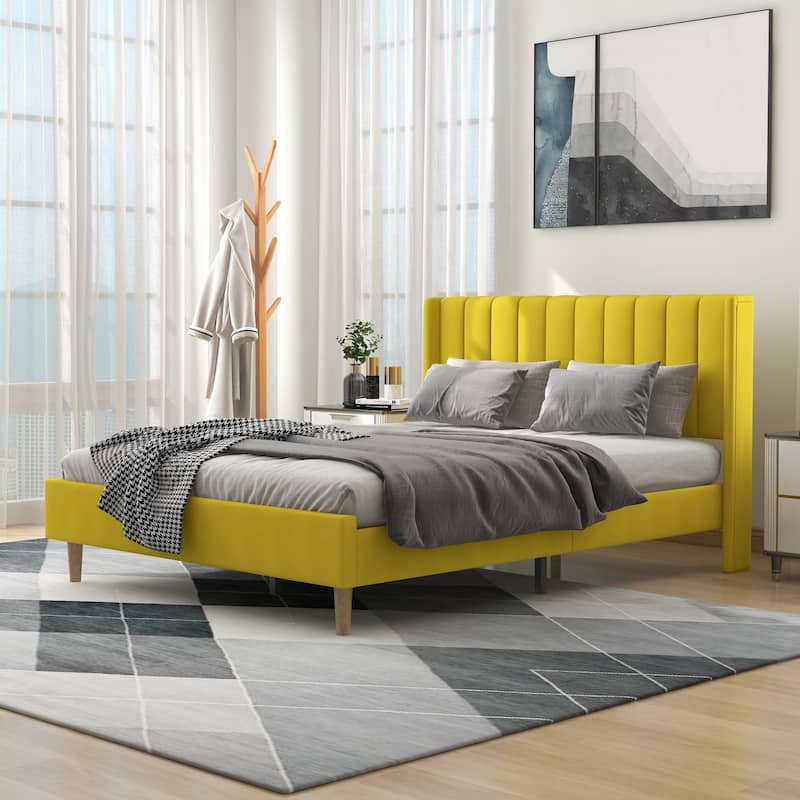 Alazyhome Upholstered Platform Bed Frame