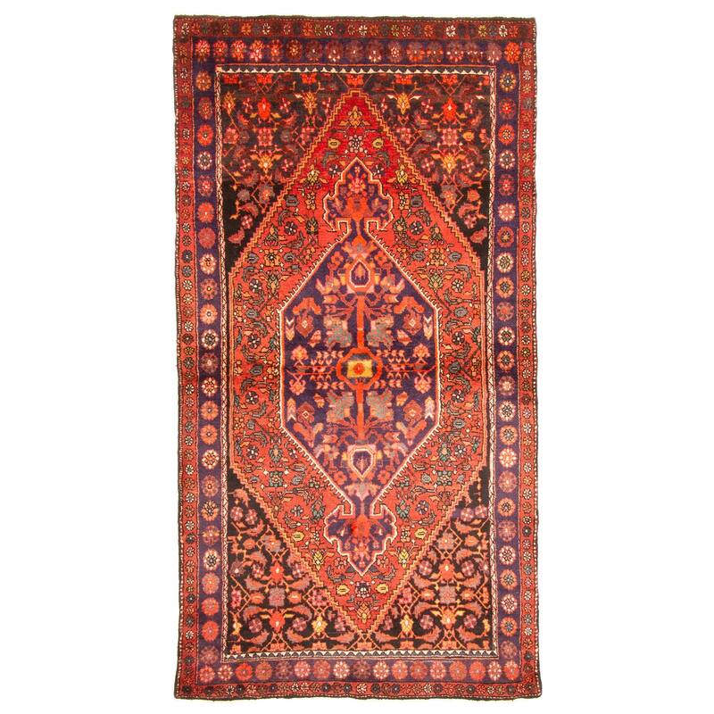 ECARPETGALLERY Hand-knotted Anadol Red Wool Rug - 4'3 x 8'2