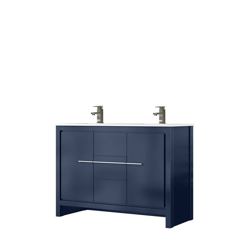 Lafarre Bath Vanity Quartz Top, Sink and Gun Metal Faucet