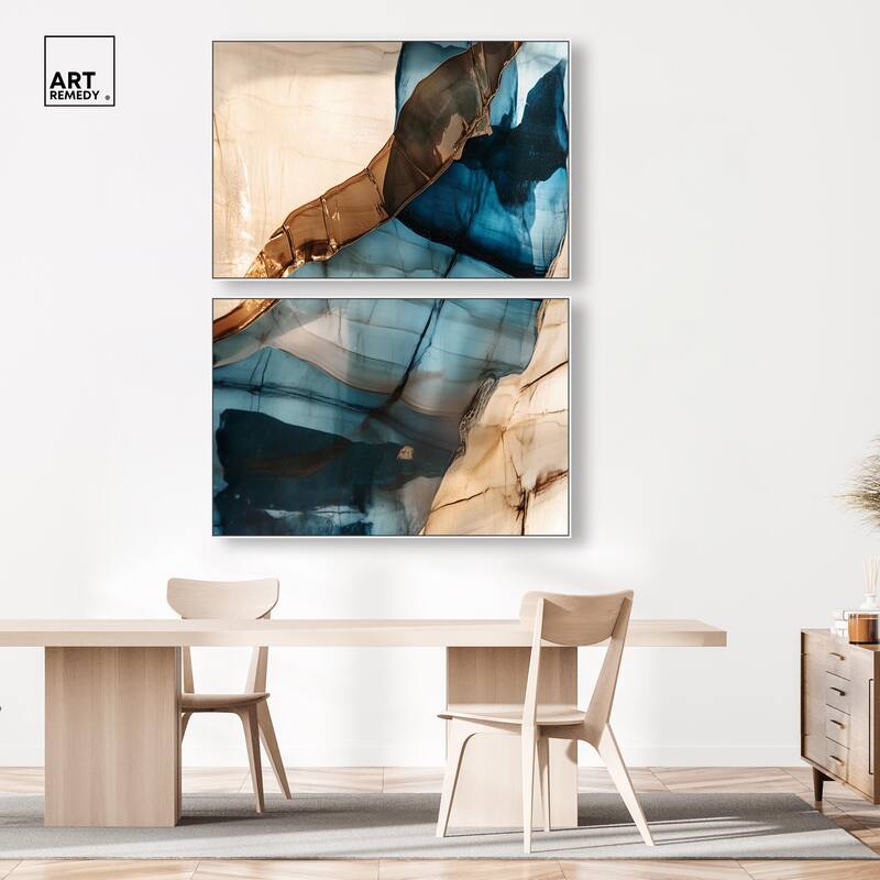 Glitch Aesthetic I Canvas Set of 2 by Art Remedy