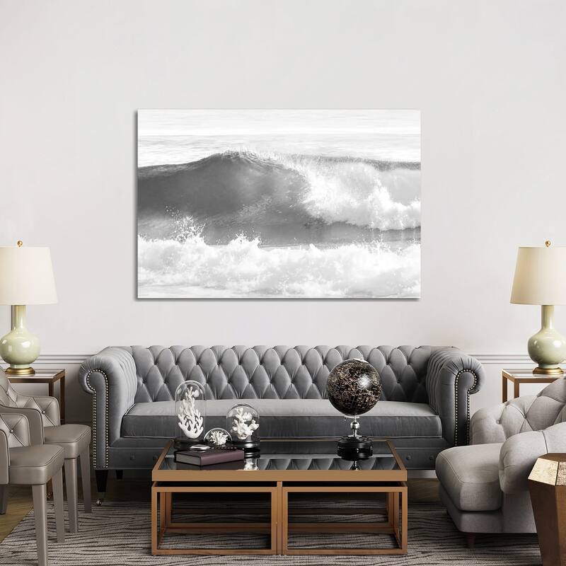 iCanvas "Black & White Wave I" by Maggie Olsen Canvas Print