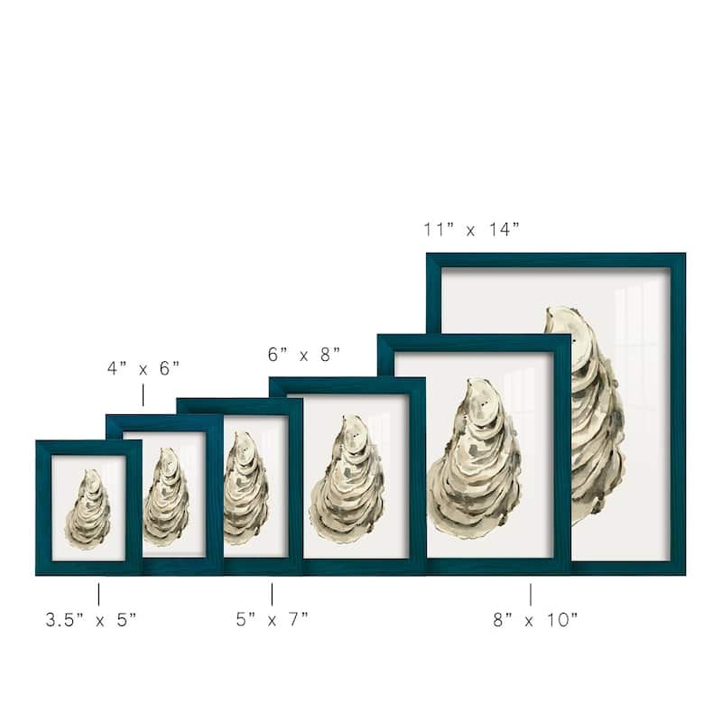 Neutral Oyster Study I -Framed Print w/glass-Cherry Red