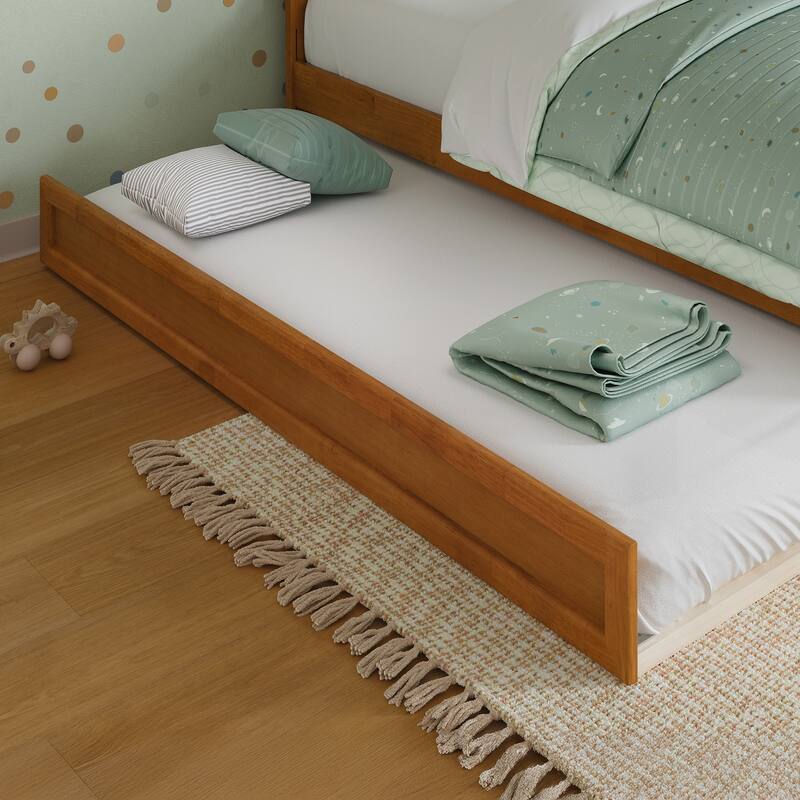 Barcelona Panel Platform Bed with Twin Trundle