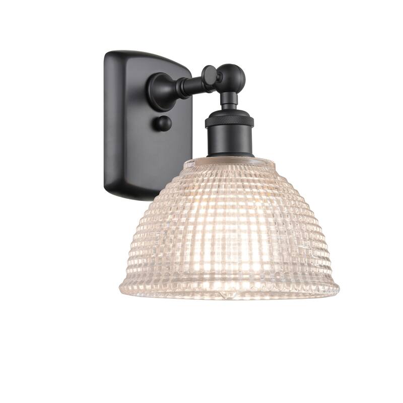 Innovations Lighting Arietta 10" Tall Bathroom Sconce - Matte Black / Clear