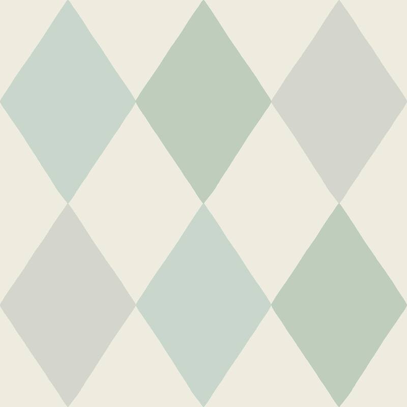 A-Street Prints Kalas Light Blue Diamond Wallpaper