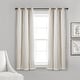 preview thumbnail 132 of 146, Lush Decor Grommet Sheer Panel Pair with Insulated Blackout Lining