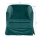 preview thumbnail 1 of 4, 27.36" Wide Modern Swivel Chairs Upholstery Accent Barrel Sofa Chairs For Bedroom Living Room Office Apartment Green