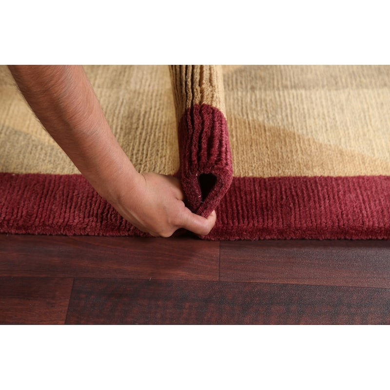 Vegetable Dye Oriental Nepalese Area Rug Wool Hand-knotted Carpet - 4'0" x 6'0"