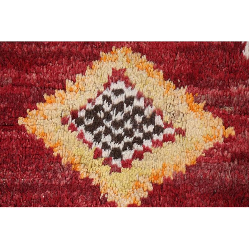 Tribal Moroccan Oriental Wool Area Rug Hand-knotted Home Decor Carpet - 5'8" x 9'8"