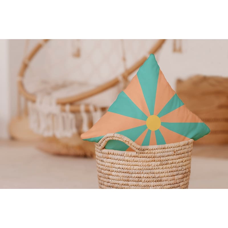 Sunshine Indoor/Outdoor Throw Pillow