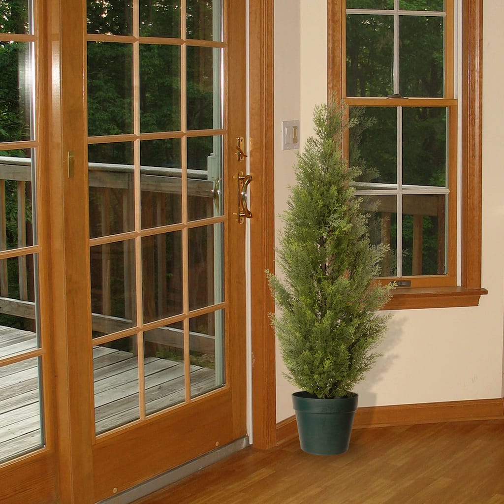 National Tree Company 36-Inch Artificial Arborvitae Topiary Tree - 36 IN