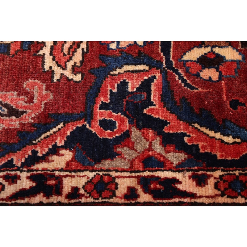 ECARPETGALLERY Hand-knotted Kayseri Vintage Dark Red Wool Rug - 6'4 x 9'9