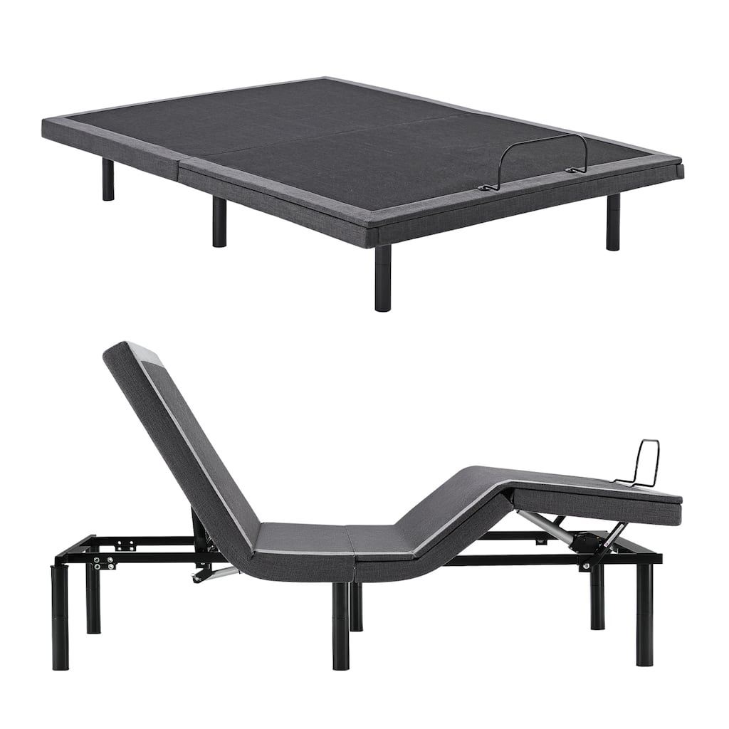 Ergonomic Motorized Adjustable Bed Frame, Wireless Remote Control,for Comfortable Reclining and Sleeping