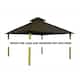 14 ft. sq. ACACIA Gazebo Roof Framing and Mounting Kit - 14X14 - Stone