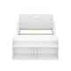 preview thumbnail 8 of 10, Twin Size Floor Bed with Storage Footboard and Guardrail