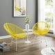 preview thumbnail 36 of 47, Corvus Sarcelles Acapulco Modern Wicker Bistro Chairs(Set of 2)