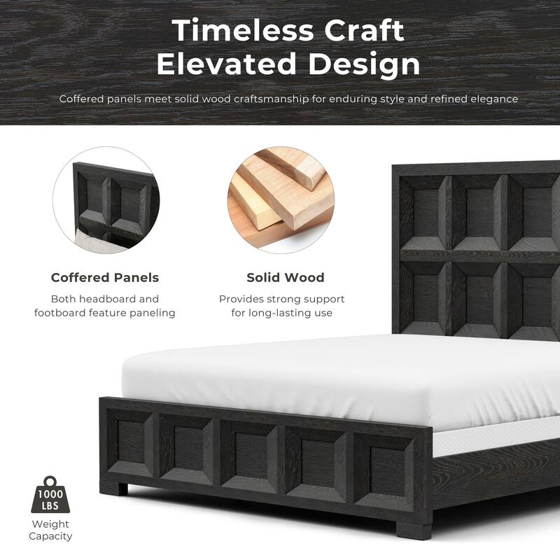 Furniture of America Durem Modern Classic 3-Piece Solid Wood Tawny Panel Bed with Desk and Nightstand Set