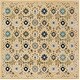 preview thumbnail 10 of 52, SAFAVIEH Evoke Leisa Floral Damask Boho Rug 6'7" Square - Gold/Ivory - Square