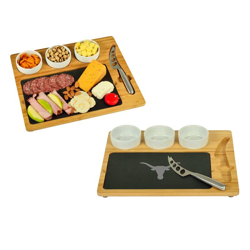 NCAA TexasUniversity at Austin Longhorns Bamboo Cheese & Charcuterie Board