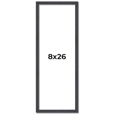 8x26 Frame Brown Picture Frame - Complete Modern Photo Frame Includes