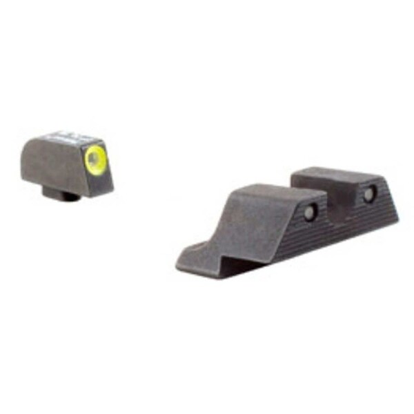 Trijicon GL101Y HD Night Sight Set with Yellow Outline for Glock Pistols