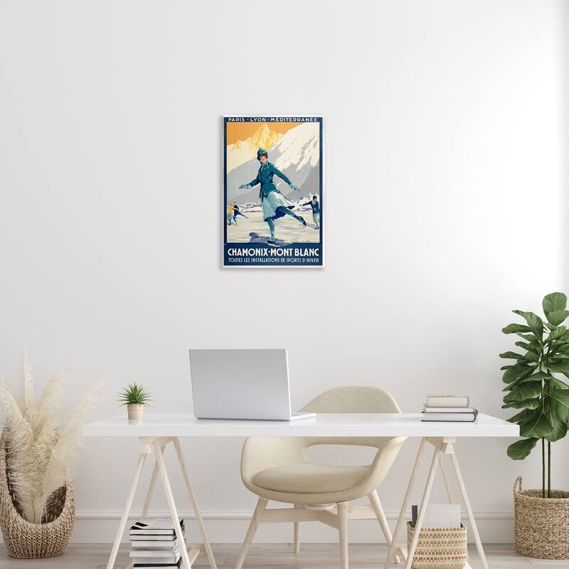 Stupell Vintage Ice Skating Advertisement Wall Plaque Art Design By Marcus Jules
