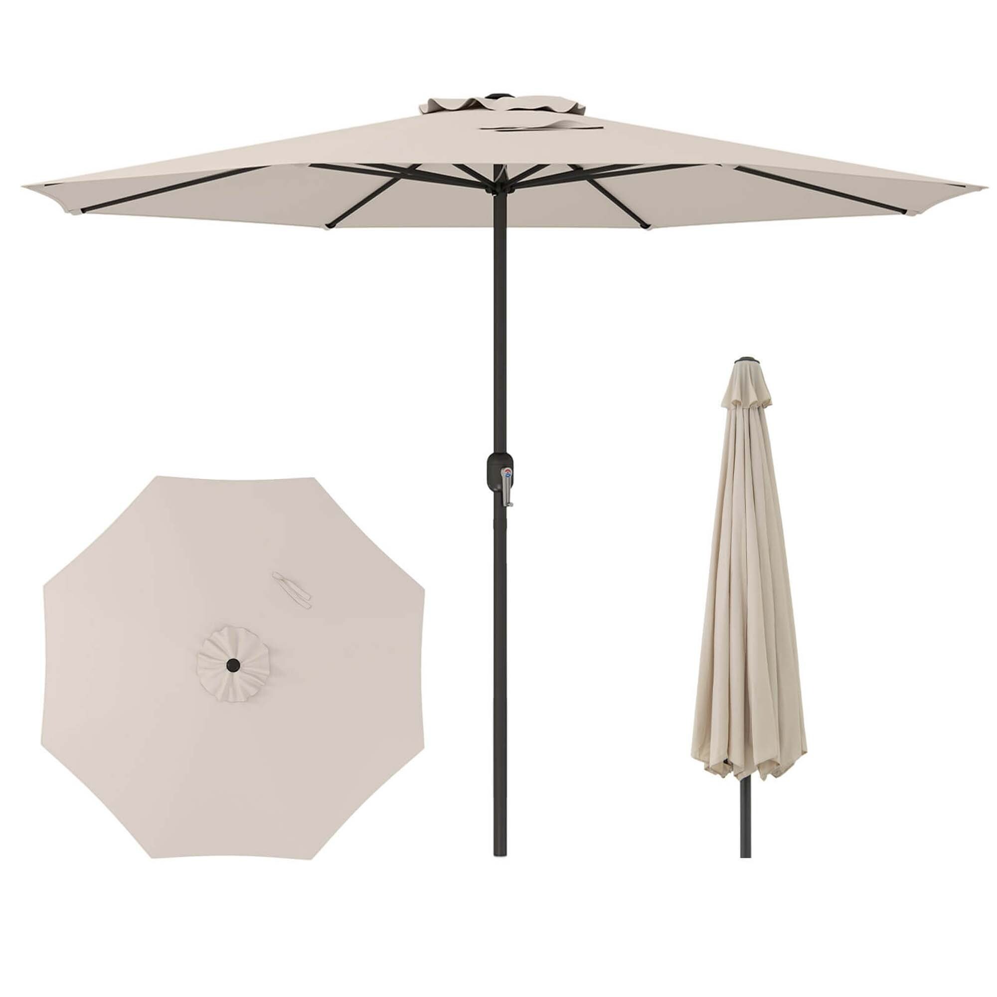 12 foot round patio umbrella Amazon.com : Grand 12FT Outdoor Offset Large Aluminum Cantilever Umbrella with Base (Champagne, FT) : Patio, Lawn & Garden Designed for maximum relaxation Costway 12 ft Patio Umbrella