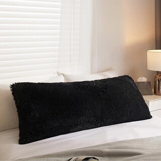 Urban Shop Supportive Long Full Body Pillow,Black - Bed Bath & Beyond ...