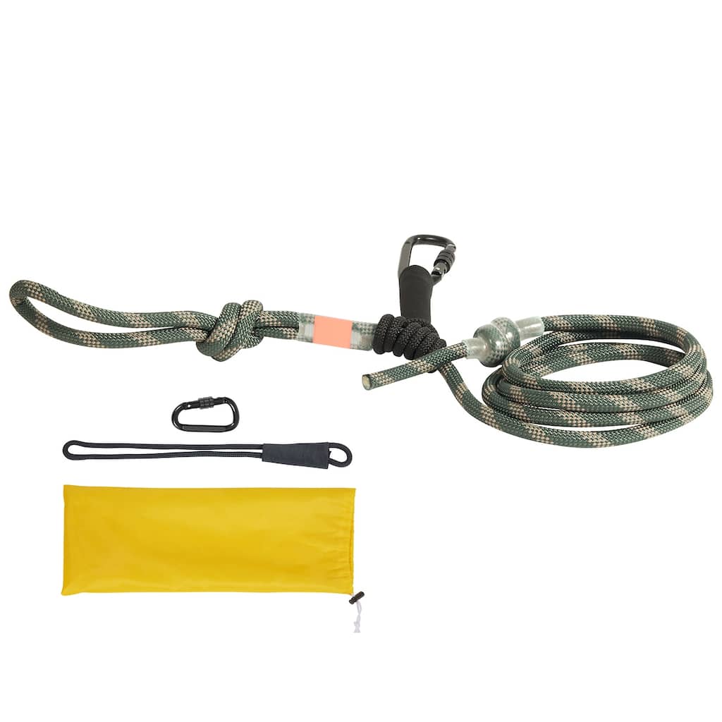 Tree Stand Safety Rope, 9 ft/27.43M Treestand Lifeline Rope 30KN Breaking Tension, 0.6'' Hunting Safety Line - 9 ft