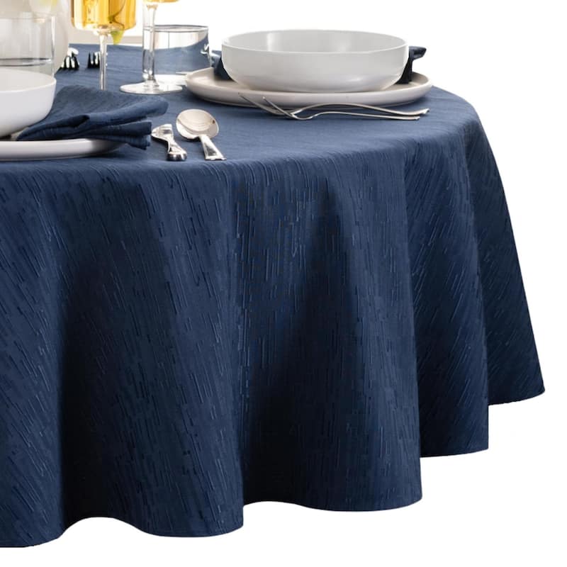 Continental Solid Texture Water and Stain Resistant Tablecloth