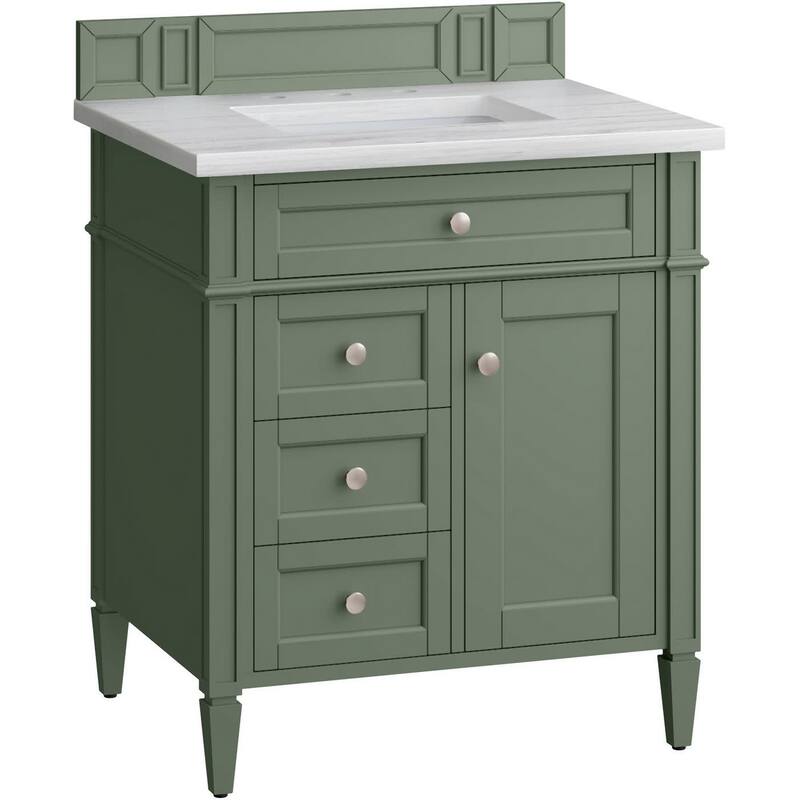 James Martin Vanities 655-V30-3AF Brittany 30" Single Basin Poplar