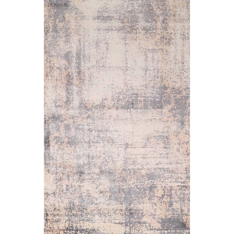 Abstract Modern Area Rug Hand-Knotted Wool Carpet - 5'0"x 7'11"