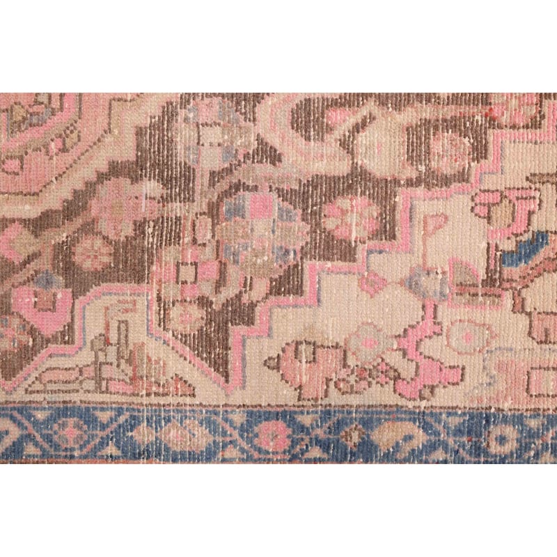 ECARPETGALLERY Hand-knotted Antalya Vintage Dark Brown Wool Rug - 4'5 x 6'9