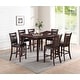 preview thumbnail 10 of 8, Dark Espresso Upholstered Dining Chairs, Set of 2