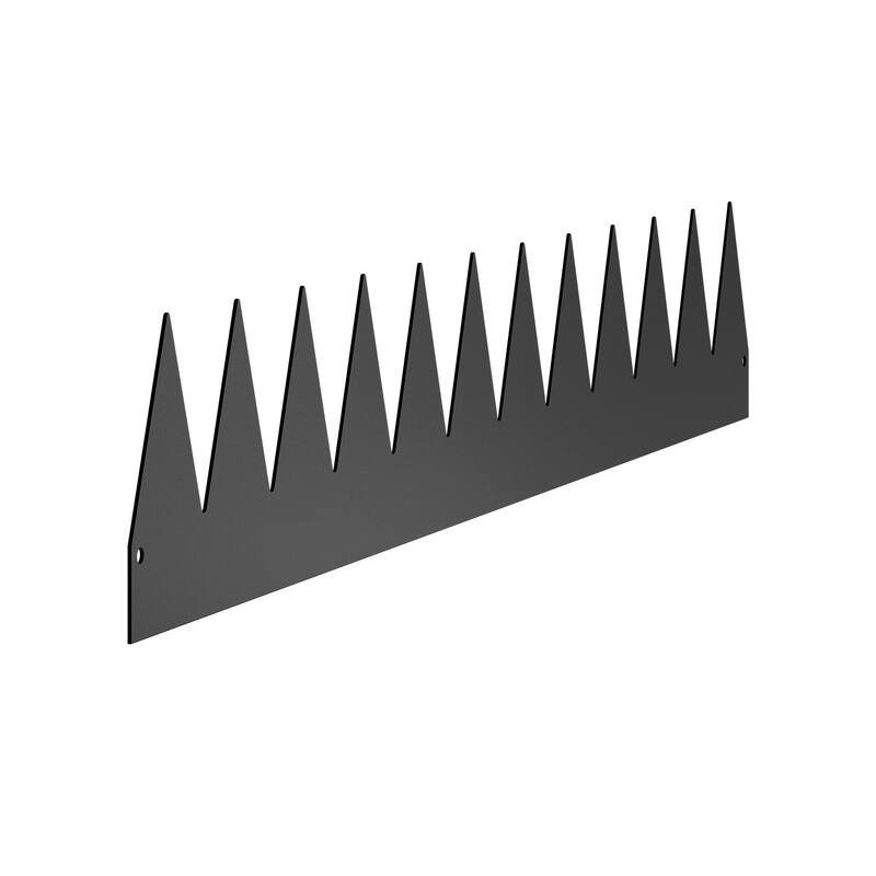6-Pack Galvanized Steel Flexible Landscape Edging Kit Garden Border with Spikes and Clips - 40 x 6 x 0.06 in