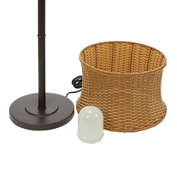 Basket weave floor lamp outlet