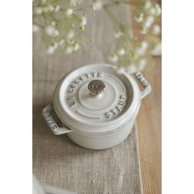 STAUB Cast Iron 0.25-qt Mini Round Cocotte