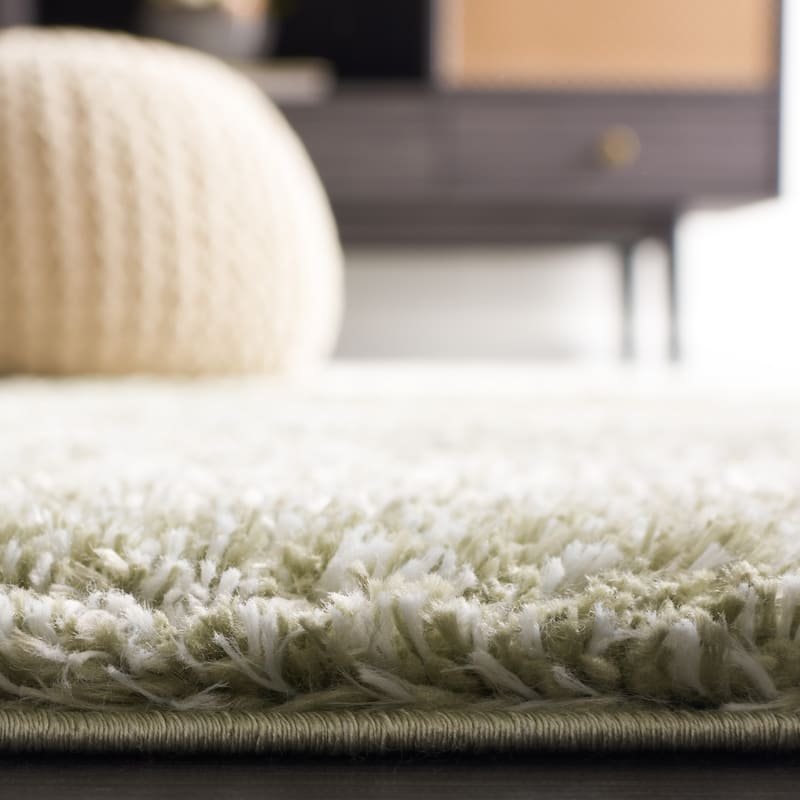 SAFAVIEH Tahoe Shag Yaprak Abstract 1.2-inch Thick Rug