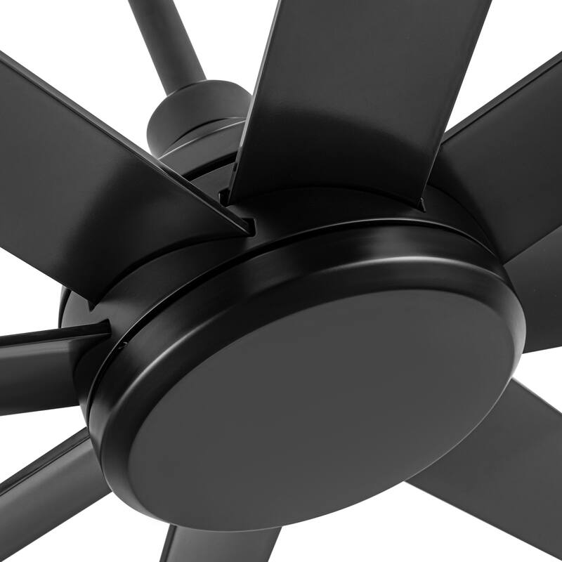 65-inch Large 8-Blade Ceiling Fan with Remote Downrod without Light