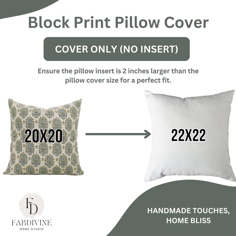 Fabdivine Floral Throw Fall Summer Décor Pink Pillow Cover Handmade Linen, for Farmhouse Guest Room or Couch, Custard Apple