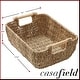 preview thumbnail 20 of 45, Hyacinth Seagrass Oval Storage Baskets with Wooden Handles Woven Bins