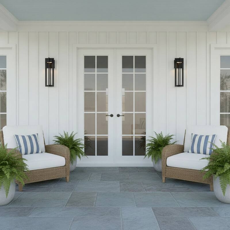 23 inch Black Integrated LED Outdoor Wall Sconce