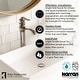 preview thumbnail 15 of 22, Karran Dartford Single Hole Single Handle Vessel Bathroom Faucet with Matching Pop-up Drain
