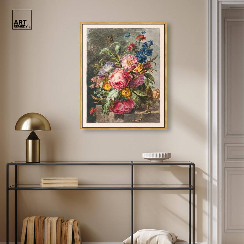 Stilleven Met Bloemen Canvas by Art Remedy