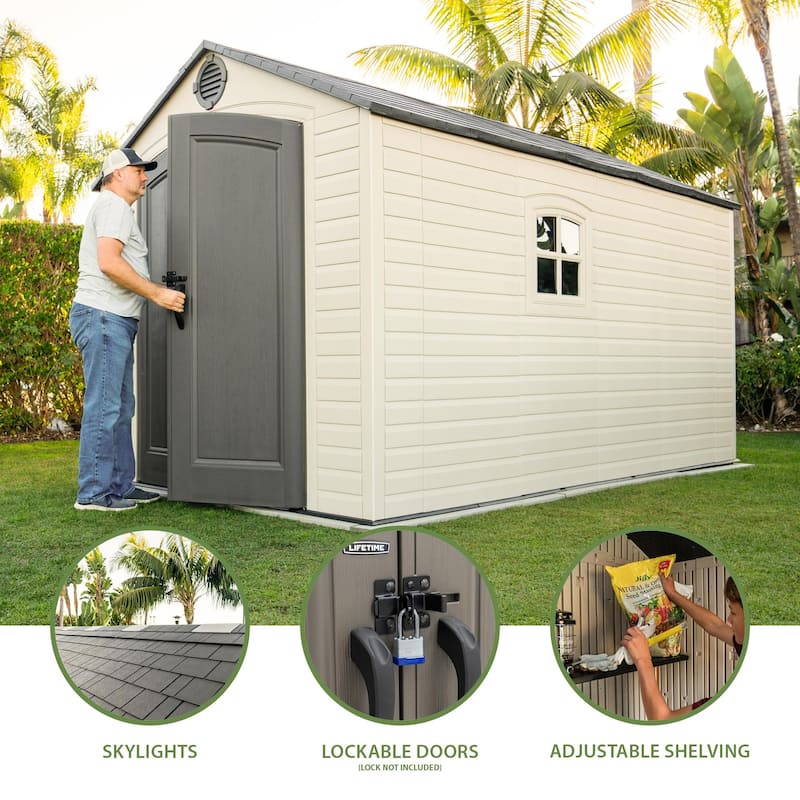 Lifetime 8 FT. x 12.5 FT. Outdoor Storage Shed