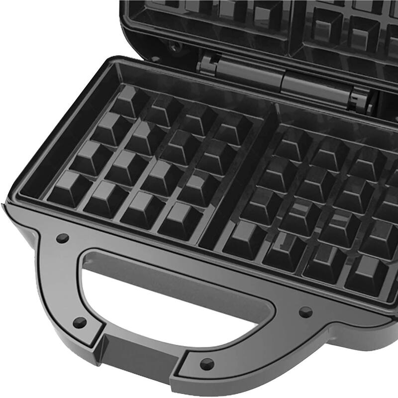 Non-Stick Dual Waffle Maker in Onyx with Indicator Lights