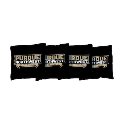 Purdue Northwest Pride Black Cornhole Bags
