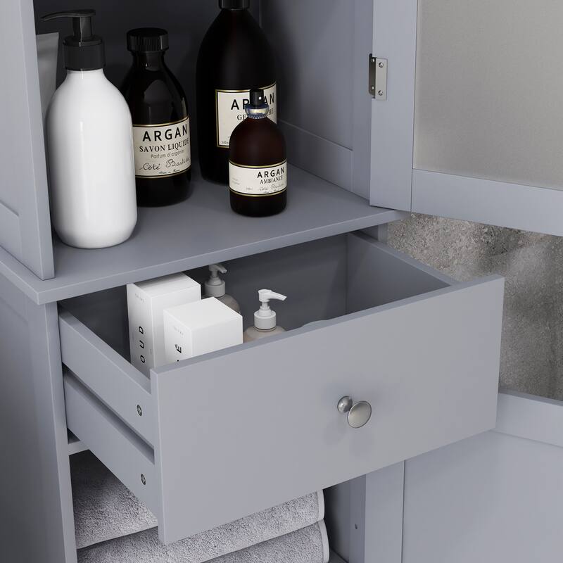 Kleankin Slim Bathroom Storage Cabinet