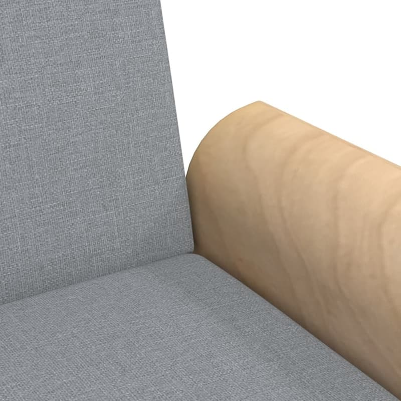vidaXL Sofa Bed with Armrests Dark/Light Gray Fabric - 88.2" x 35" x 27.6"